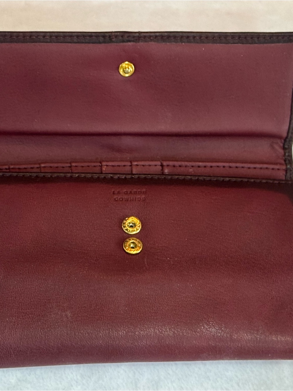 Rolfs Burgundy Braided Leather Wallet - Picture 2 of 6